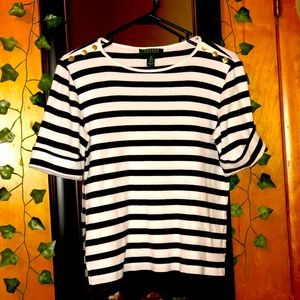 Lauren Ralph Lauren women’s striped black & white